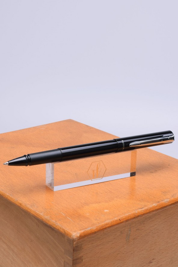Stylo Roller Waterman Allure Noir laqué - Pointe Fine