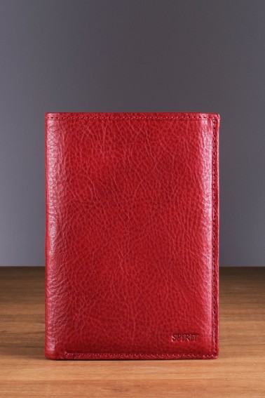 Portefeuille en cuir Spirit - Rouge