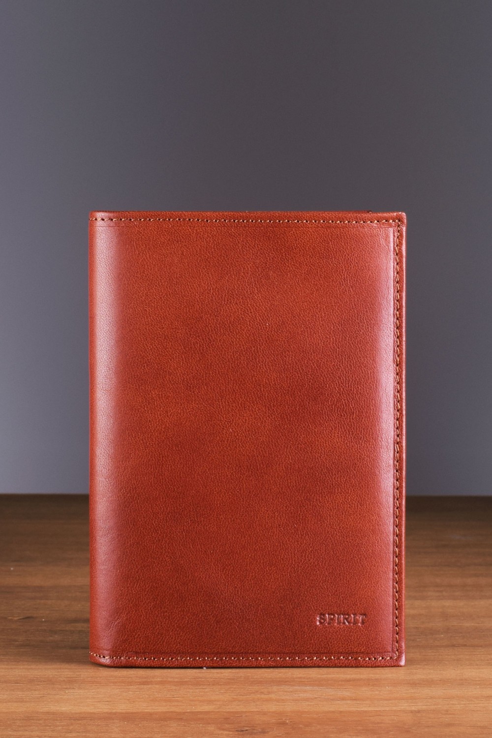 Portefeuille en cuir Spirit - Cognac