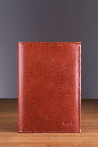 Portefeuille en cuir Spirit - Cognac