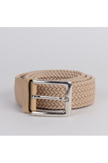 Ceinture tressée élastique ZSP-uni - Beige