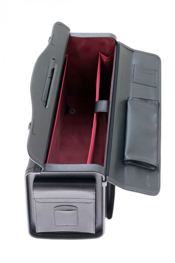 Pilot case en synthétique Davit's ouvert