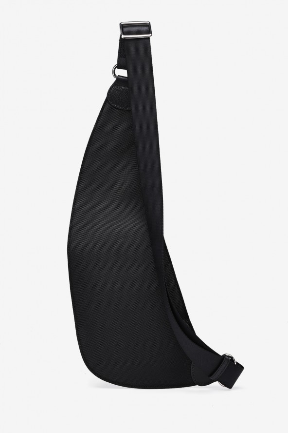 EDDY - ZEVENTO Holster en toile de nylon garni cuir de vachette - Noir ZE-5111 vue dos