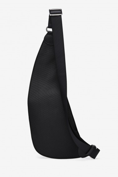 EDDY - ZEVENTO Holster en toile de nylon garni cuir de vachette - Noir ZE-5111 vue dos