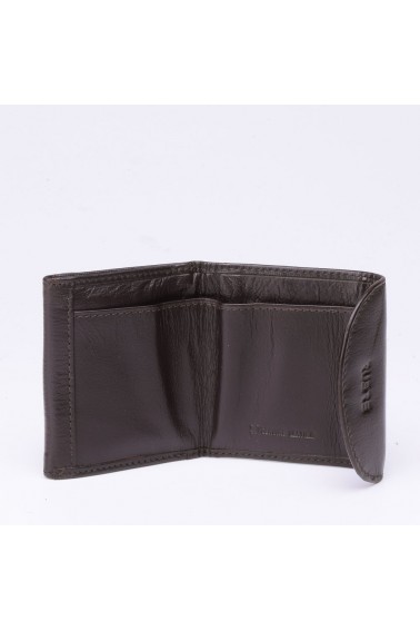 Porte-monnaie en cuir Rubre intérieur - Marron