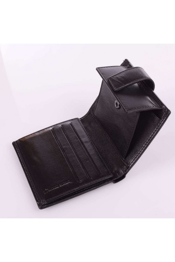 Porte-monnaie en cuir Rubre intérieur - Marron