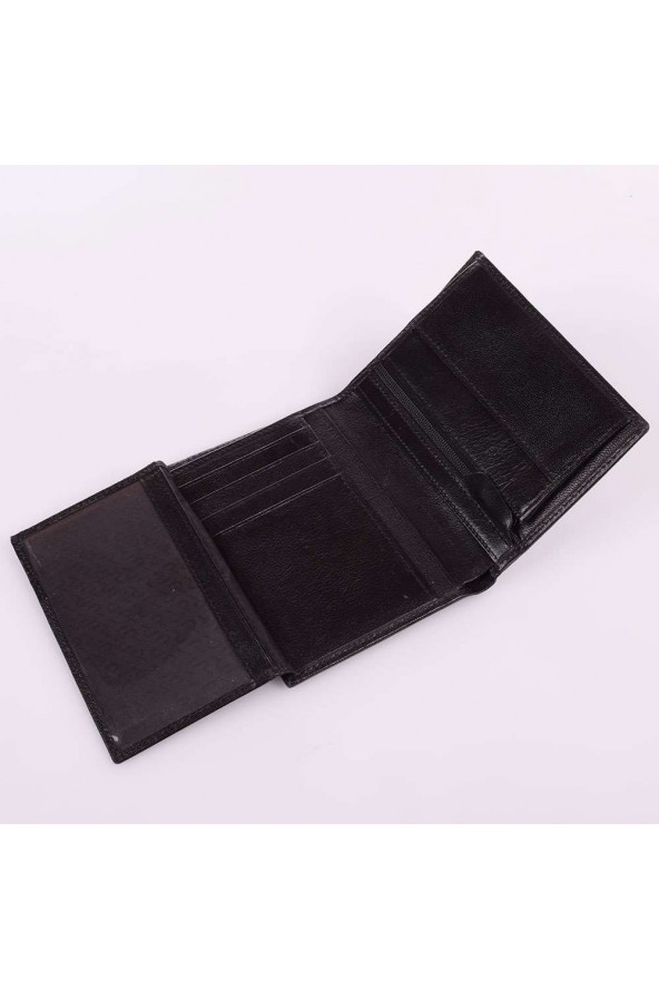 Portefeuille en cuir Rubre intérieur - Marron