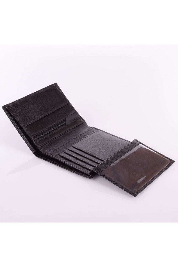 Portefeuille en cuir Rubre intérieur - Marron