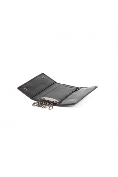 Etui à clé en cuir Rubre - Noir