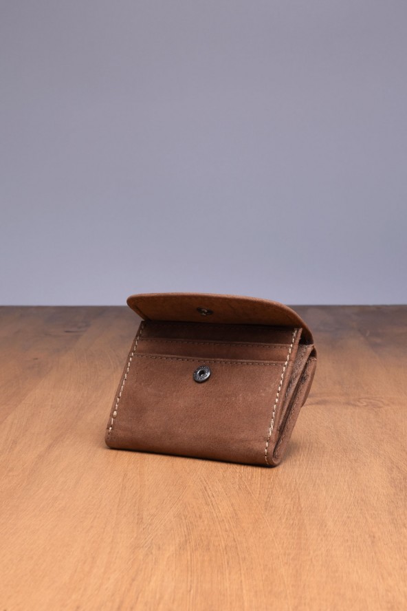 Porte-cartes en cuir Lupel - Marron