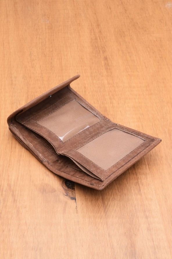 Porte-cartes en cuir Lupel intérieur - Marron